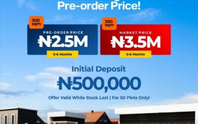 PROMO! PROMO!!(FOR ONLY 50 PLOTS @ ALMOND COUNTY EPE LAGOS )